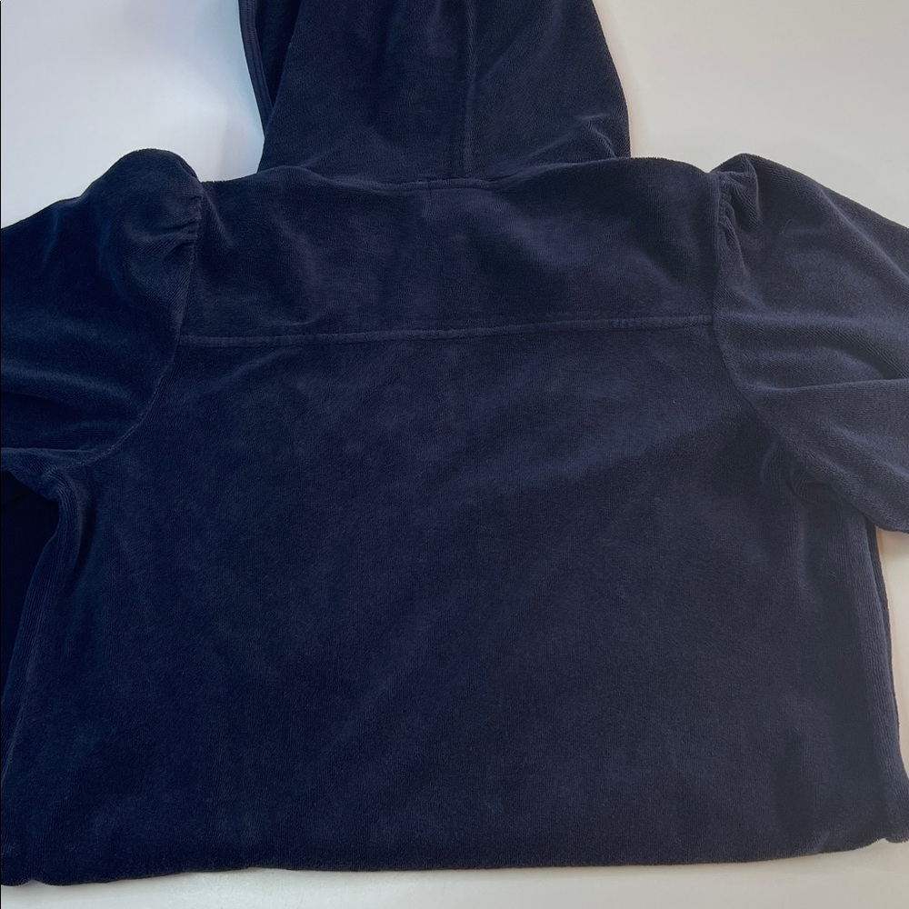 Juicy couture dress terry cloth Navy Blue Hooded Women's sport‎ mini Dress Med - Picture 8 of 10
